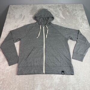 NWOT American Giant Men's Lightweight Full Zip Hoodie Jacket L Gray USA Made